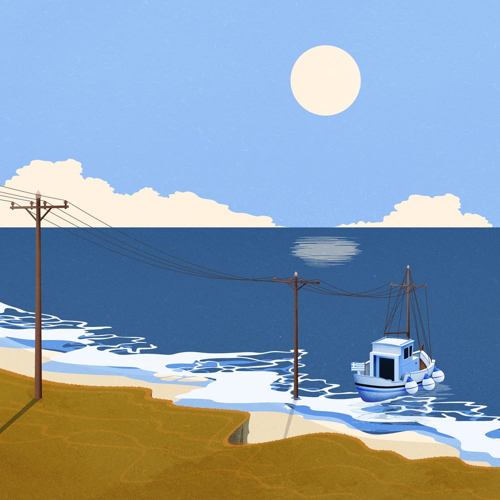 Amorgos, stampa di Paolo Metaldi
