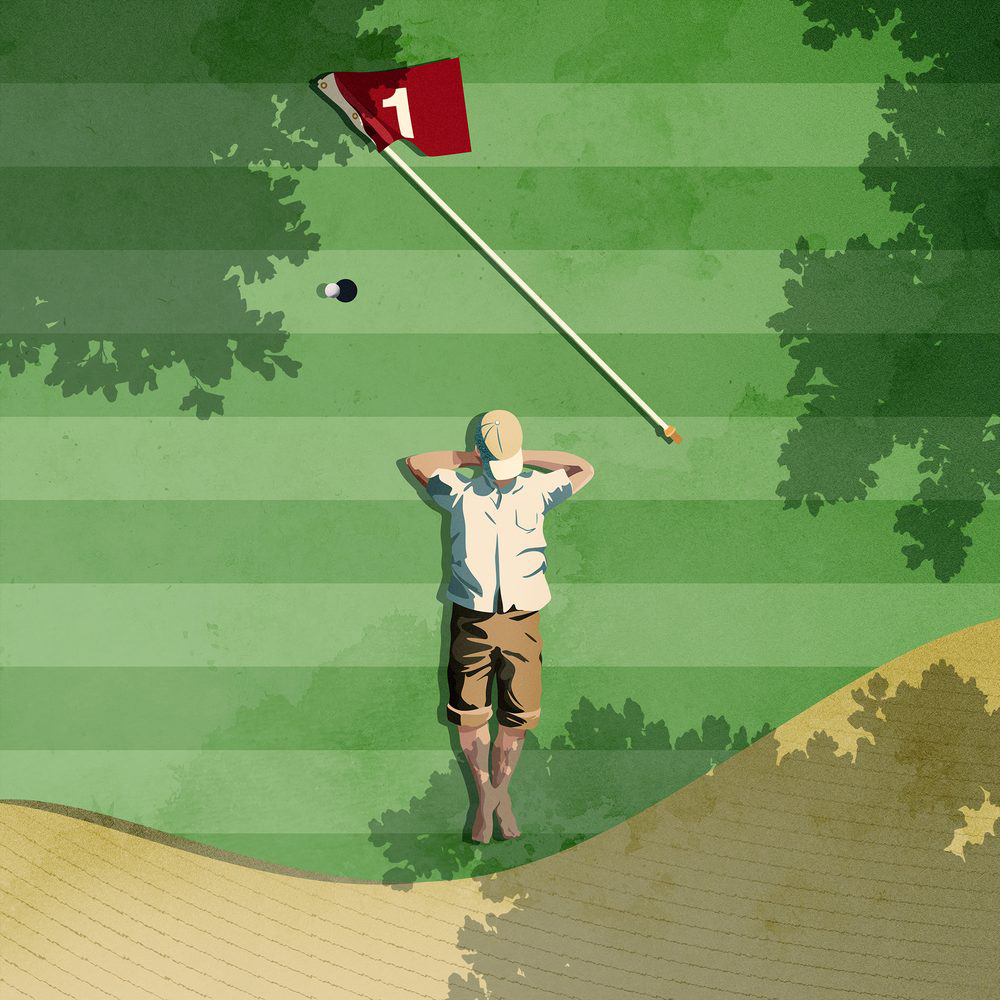 Golf, stampa di Paolo Metaldi