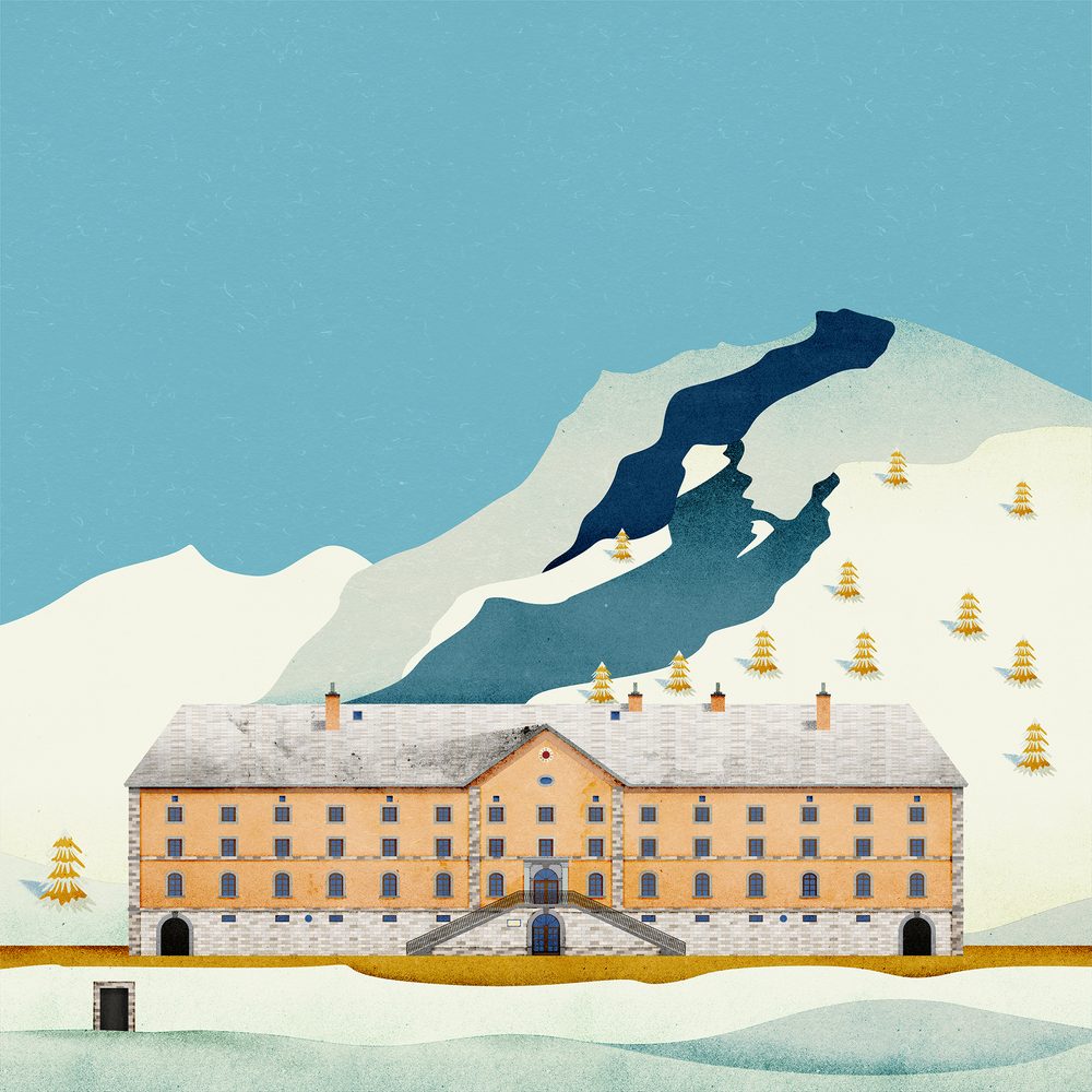 Hospice Simplon, stampa di Paolo Metaldi