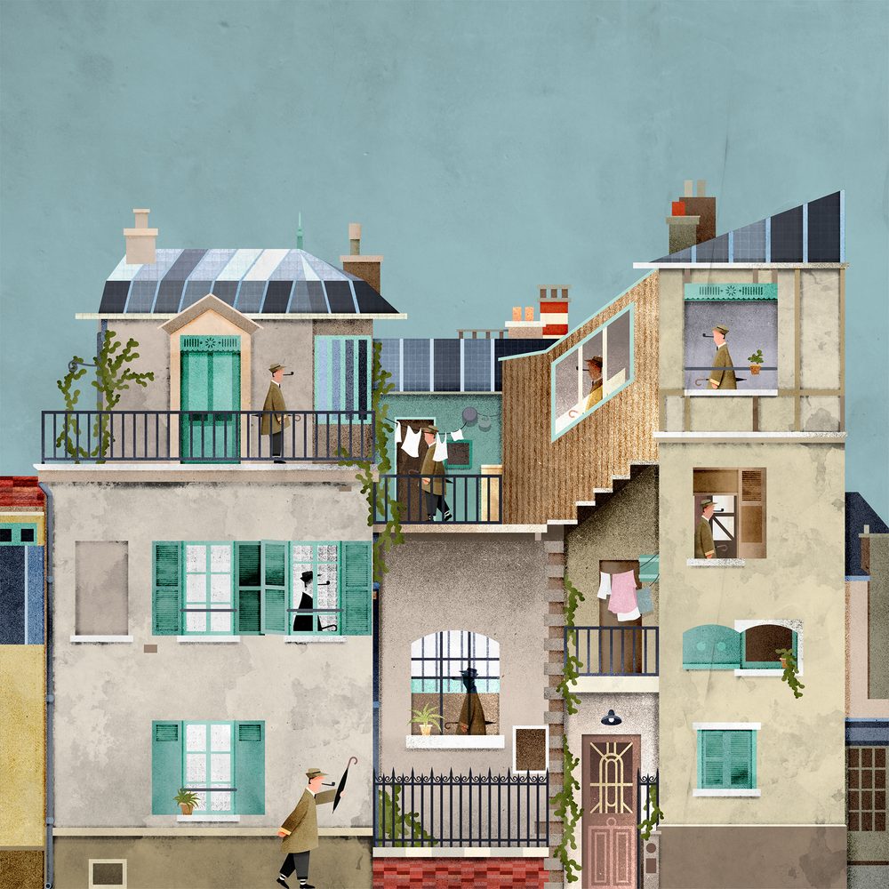 Jacques Tati, stampa di Paolo Metaldi