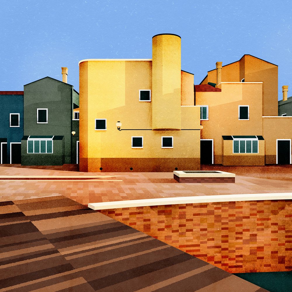 Mazzorbo, stampa di Paolo Metaldi