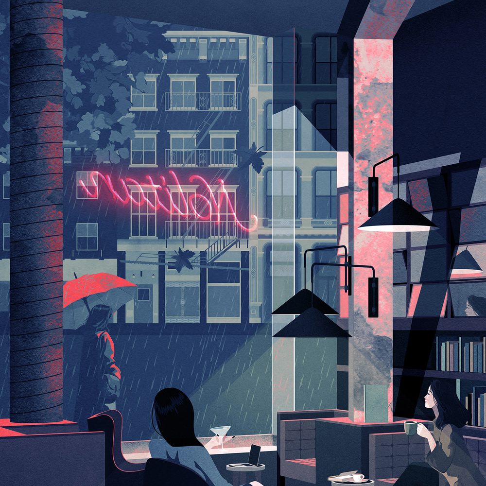 The Nolitan Night, stampa di Paolo Metaldi